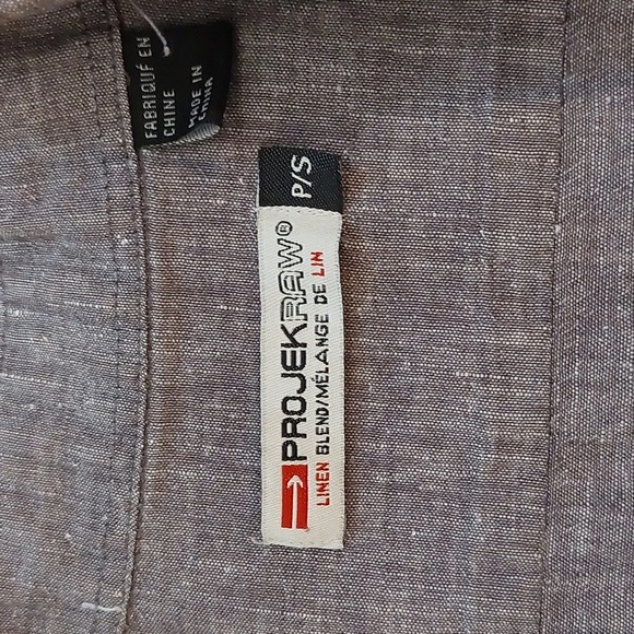 Projek raw linen blend shirt size S - Picture 3 of 5